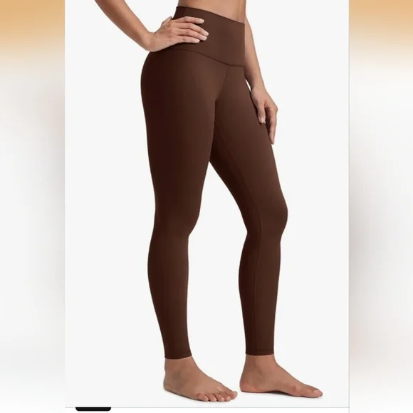 CRZ YOGA Butterluxe Yoga Leggings 28'' - High Waisted Brown Sz M - Picture 1 of 9